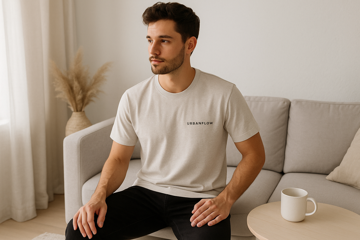 Step into effortless style with the UrbanFlow Classic Tee — your go-to essential for every day. Made from 100% premium combed cotton, this shirt offers a buttery-soft feel, breathable comfort, and a modern tailored fit that flatters every body type.

Featuring a minimalist chest print and reinforced stitching, it’s built to last through every wash and every adventure. Perfect for layering or rocking solo — whether you're chilling at home, hitting the streets, or heading out with friends.
